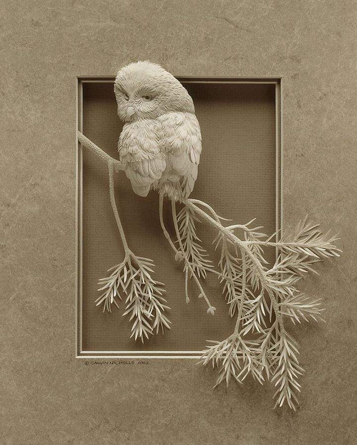 Calvin Nicholls – Incredibly Detailed 3D Paper Sculptures | Feather Of Me
